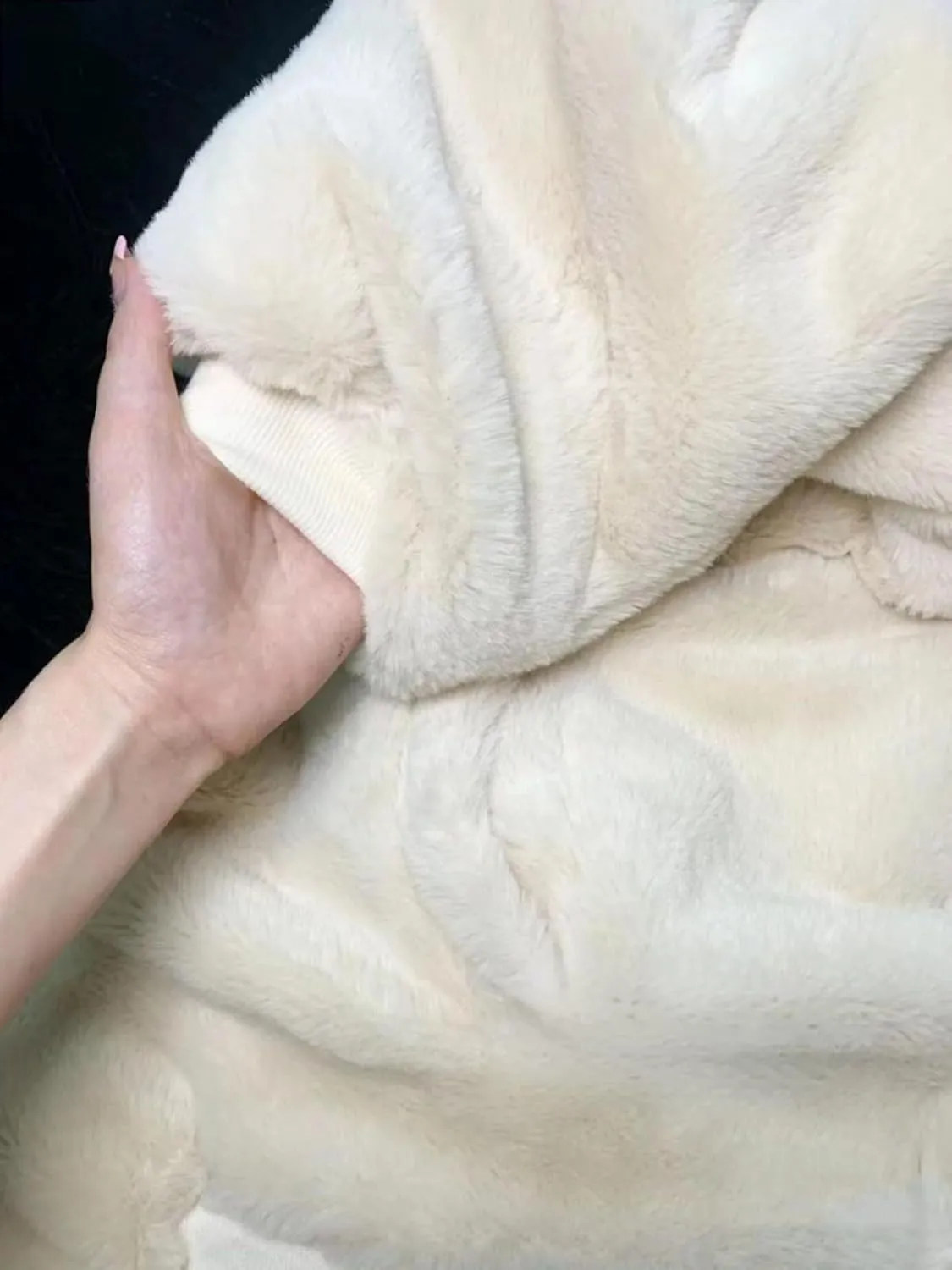 Women Reversible Sherpa Lined Bomber Jacket Vintage Winter Warm Fleece Fuzzy Zip Up Hoodie Windbreaker Streetwear Coat