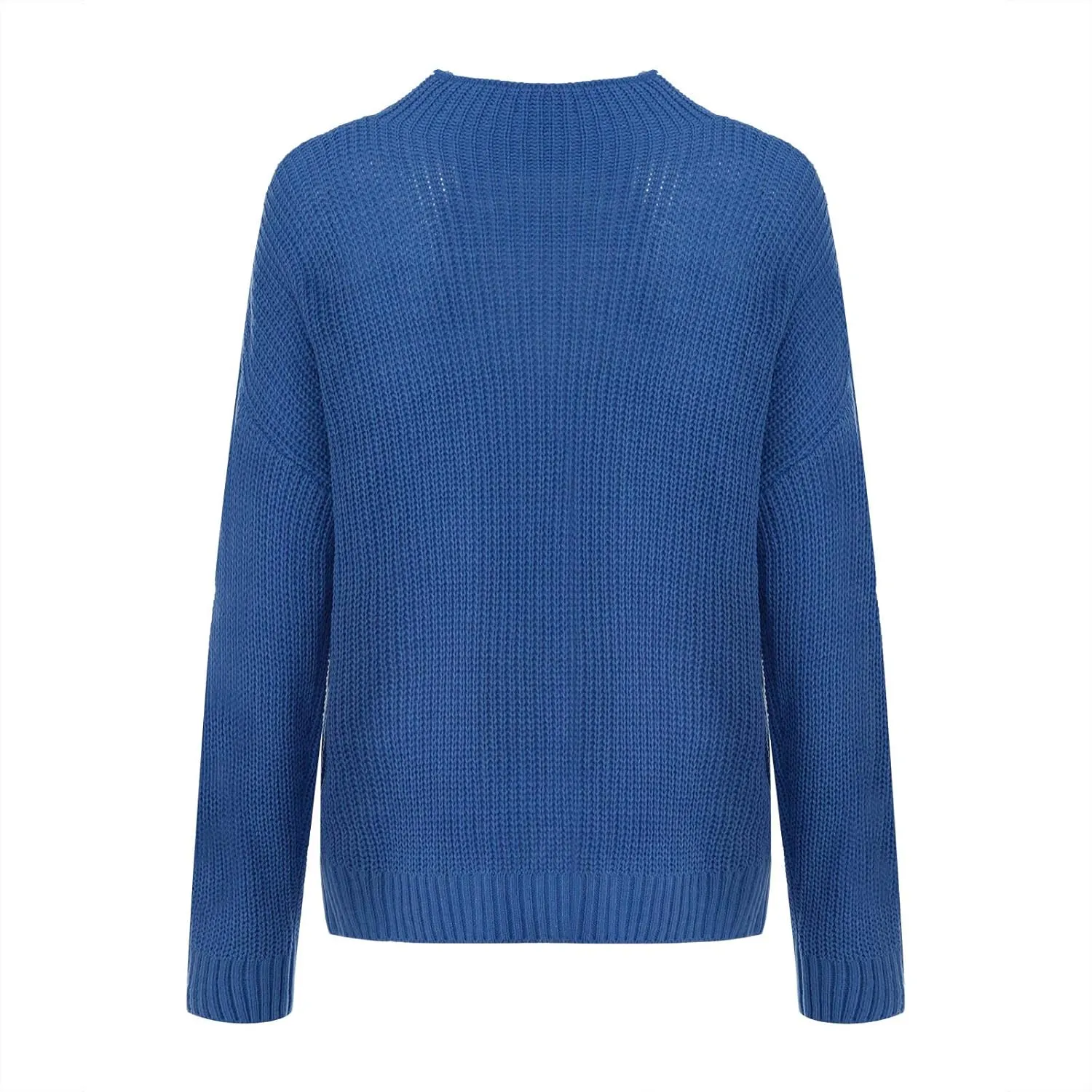 Women Turtleneck Long Sleeve Fashion Sweaters Chunky Knit Fall Winter Oversized Loose Pullover Sweater Top Warm Cotton