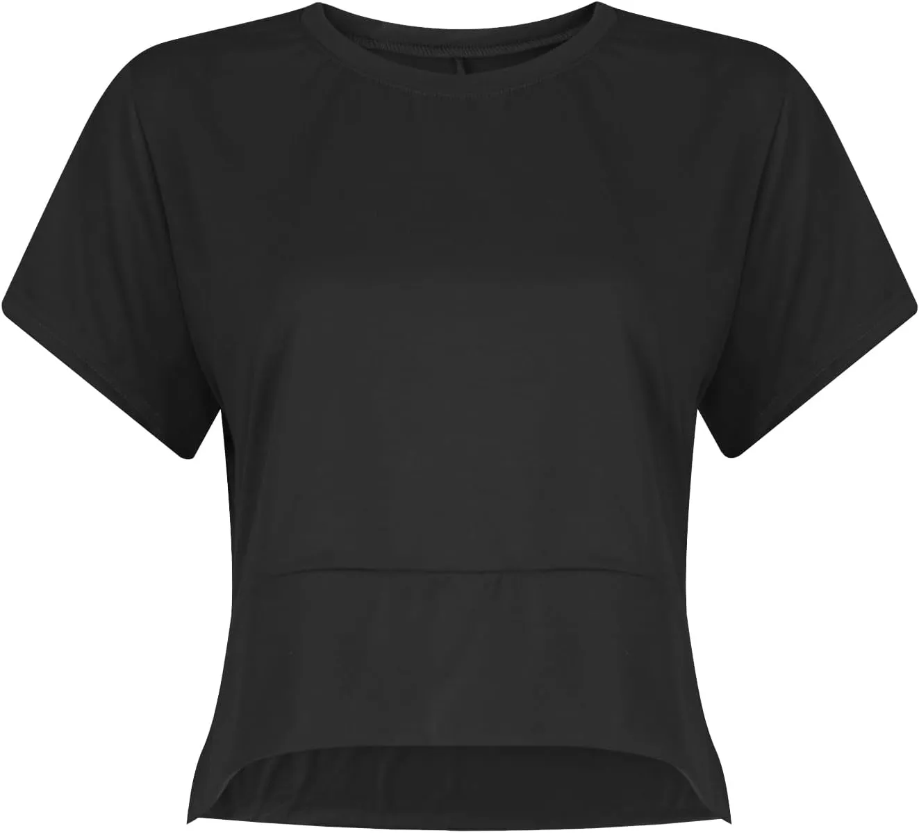 Women Workout Tops Summer Short Sleeve Crop Tops Side Slit Athletic Tops Casual Basic Tees Oversized Tee Shirts