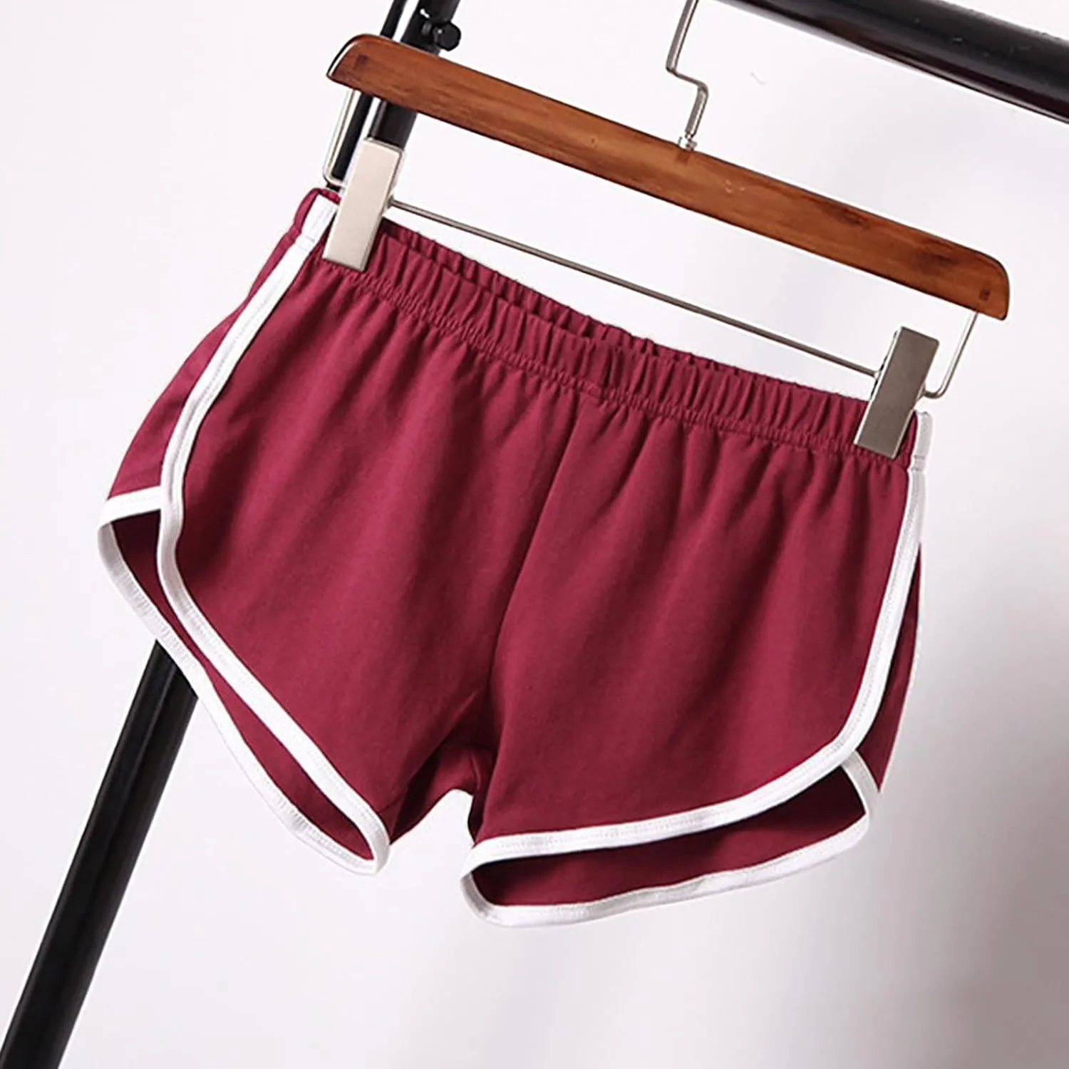 Women's Athletic Shorts High Waisted Running Shorts Pocket Summer Sporty Gym Elastic Workout Running Clothing