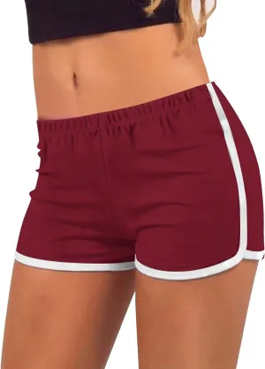 Women's Athletic Shorts High Waisted Running Shorts Pocket Summer Sporty Gym Elastic Workout Running Clothing