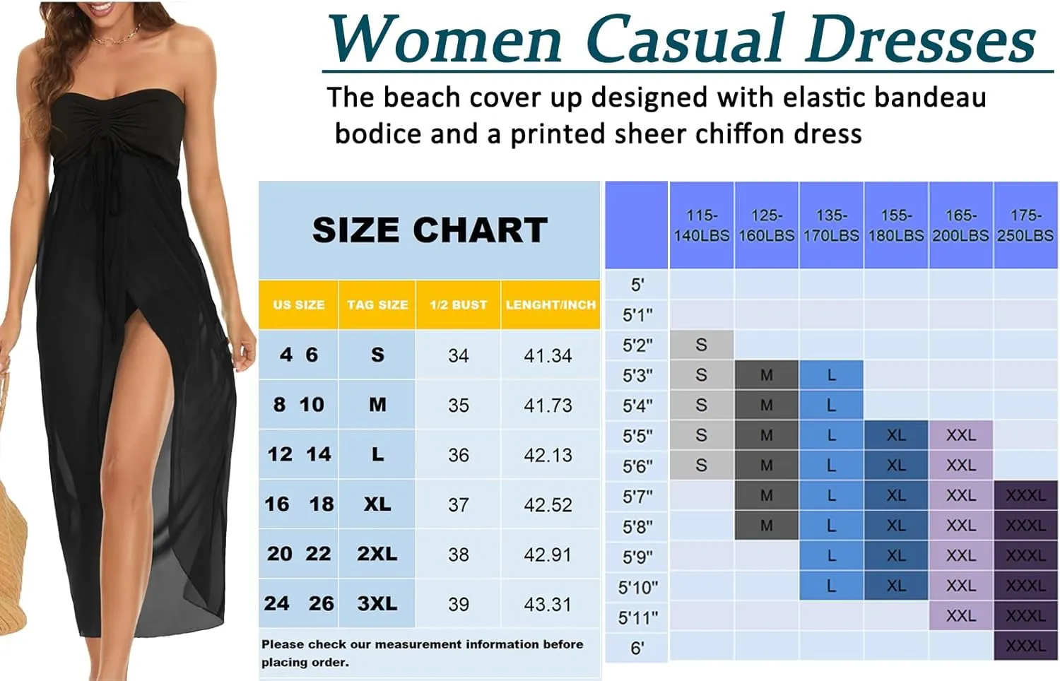 Women's Beach Dress Summer Maxi Sundress Strapless Hawaiian Cover Ups Asymmetrical Wrap Dresses