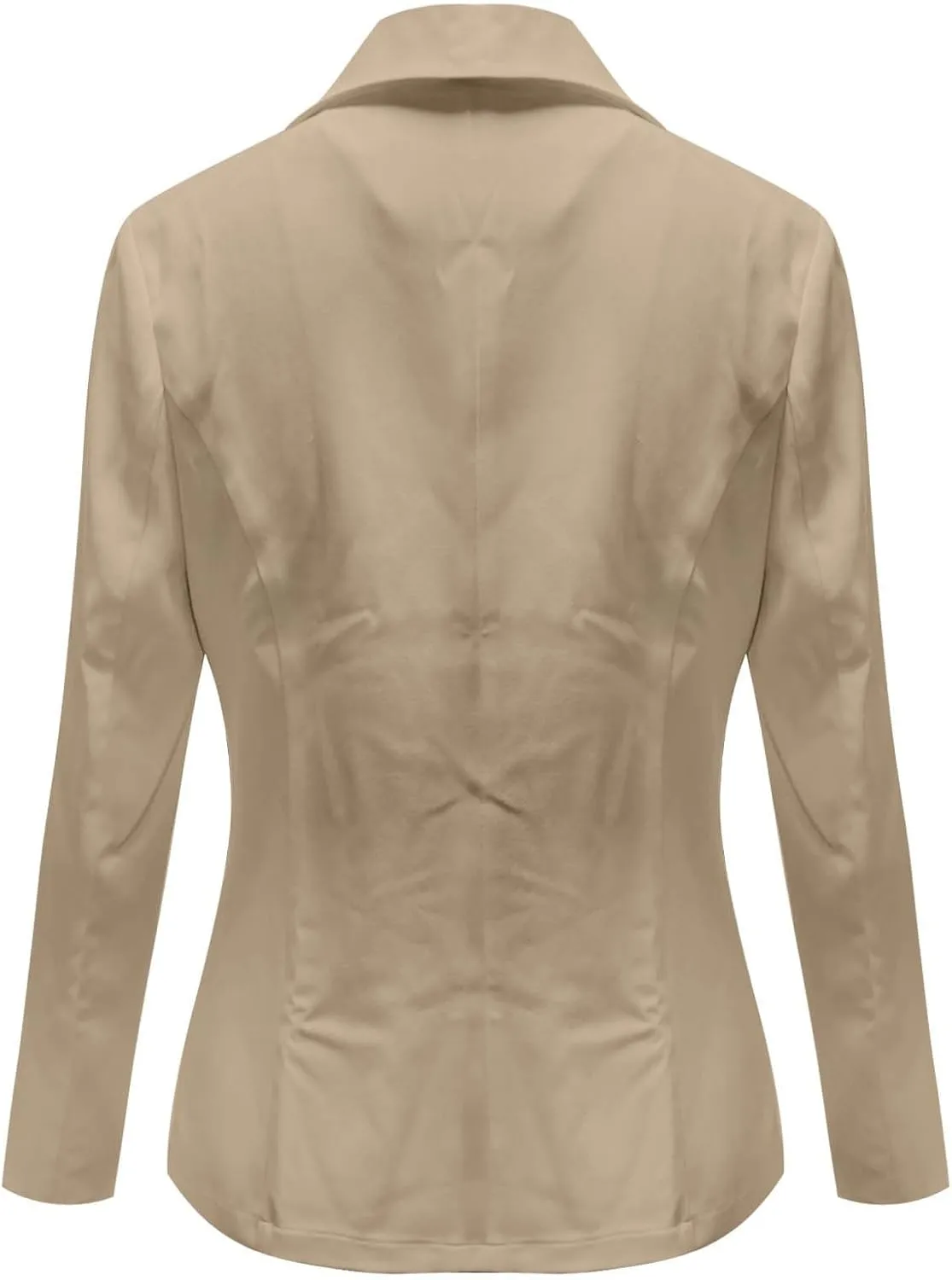 Women's Business Blazer Jackets Solid Slim Fit Single Breasted Work Office Suit Jacket Long Sleeve Notch Collar Coat