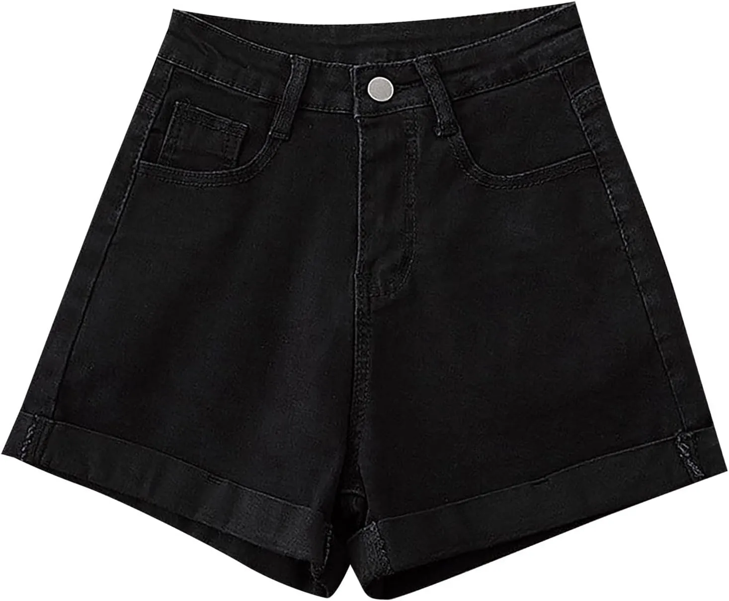 Womens Jeans Shorts High Waisted Plus Size Denim Shorts Wide Leg Cowgirl Shorts Hot Springy Soft Western Jeans Shorts
