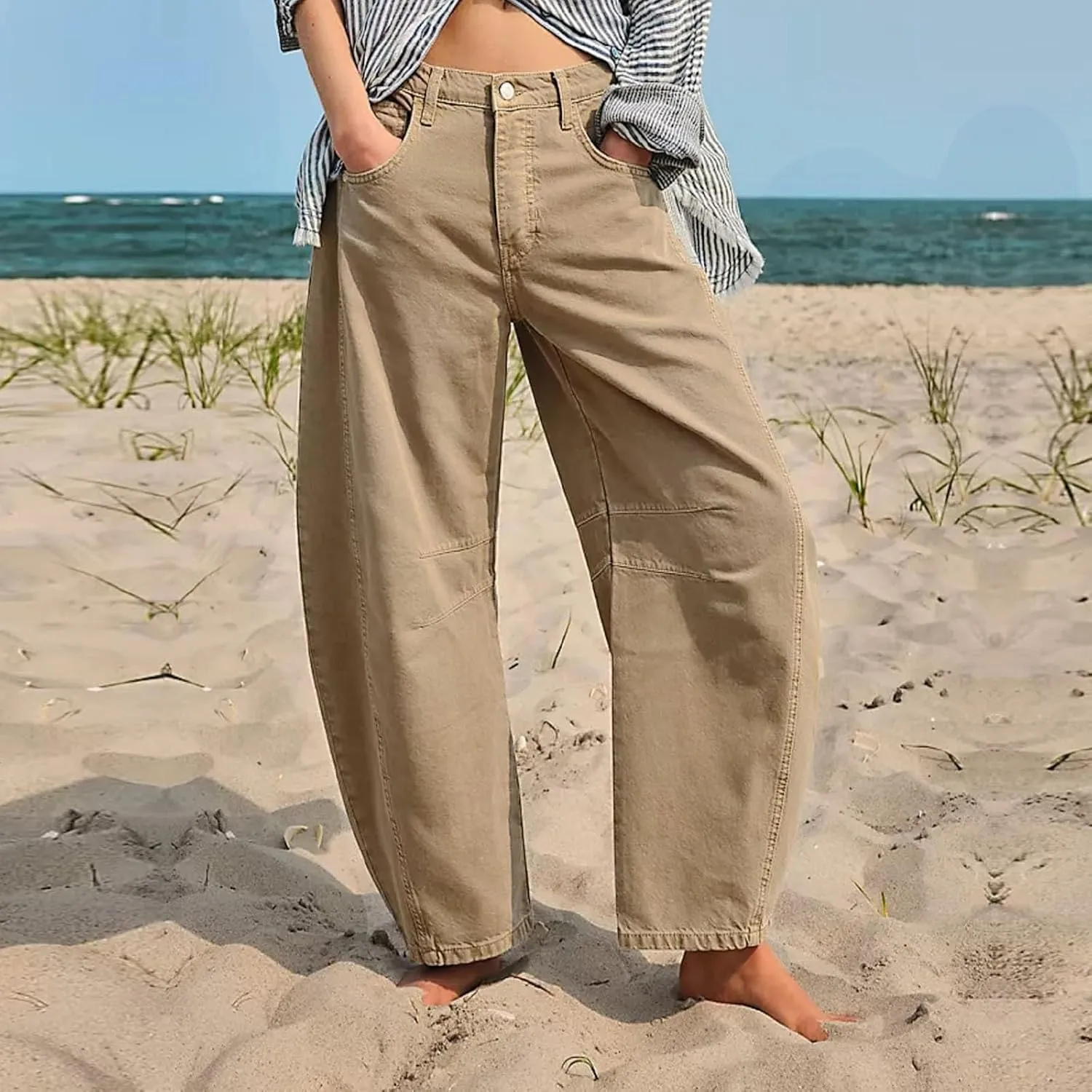 Womens Jeans Stretchy Jeans for Women Womens Pants High or Mid Waisted Jeans for Women Womens Wide Leg Pants