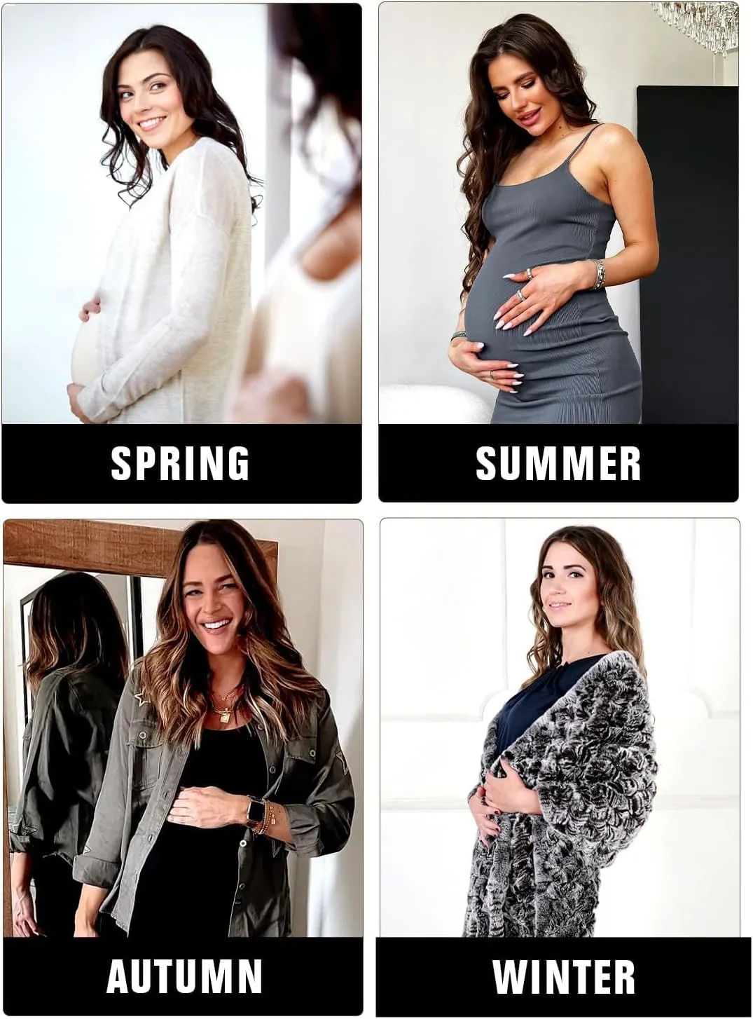Women's Maternity Dress Short Sleeve Bodycon Dresses Split Maternity Dress for Baby Shower Summer Pregnancy Clothes