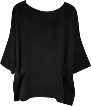 Women's Summer Cotton Linen Shirts Oversized Boho Half Sleeve Tunic Tops with Pocket Casual Comfy Beach Camping Outfit