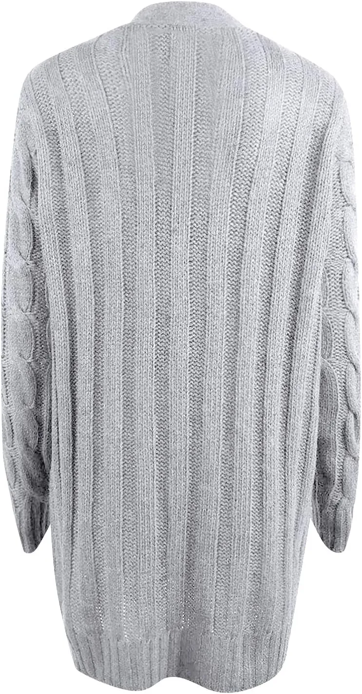 Women's Sweaters Cardigan Open Front Knit Sweater Winter Cardigans Soft Sweaters for Women Trendy Soft Coat