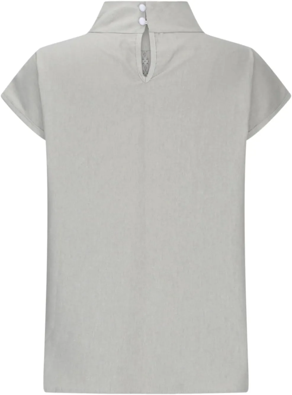 Womens Tshirts Cotton Linen Fashion Slim Fit High Neck Cap Sleeve Lace Shirt Summer Casual Sexy Cotton Linen Blouses