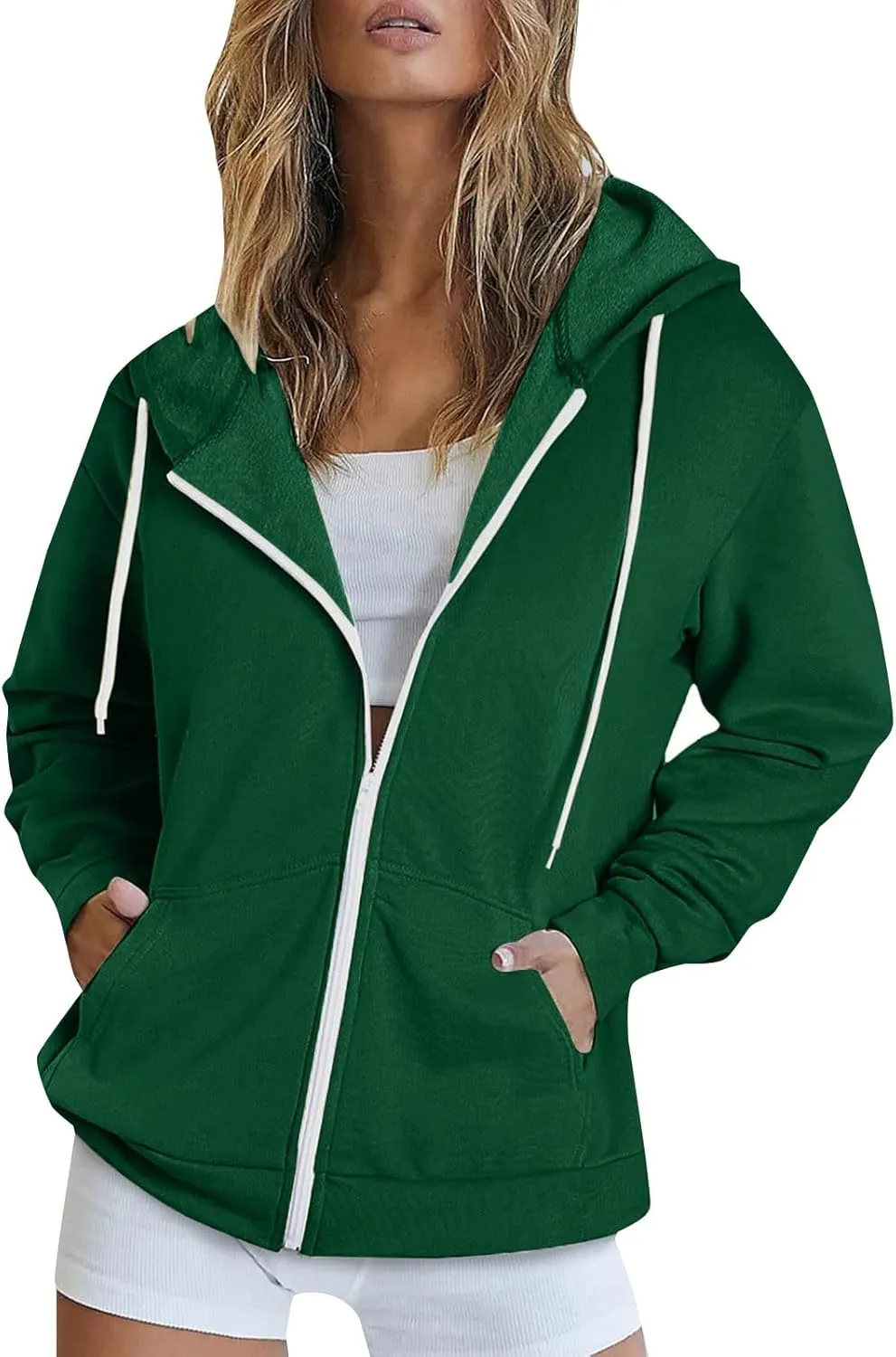 Womens Y2K 2023 Fall Winter Zip Up Collar Sweater Cardigan Long Sleeve Knit Ribbed Jacket Outwear Lightweight Winter Coat