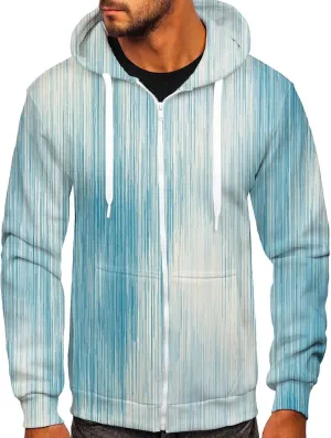 XIAXOGOOL Hoodies For Men,Unisex Plus Size Full Zip Up Hoodie Tie-Dye Gradient Sweatshirt Long Sleeve Hooded Jacket