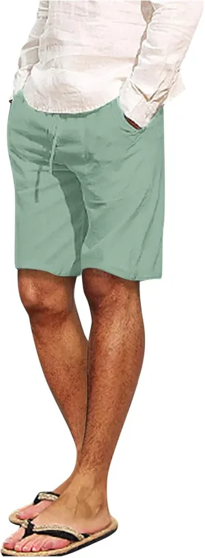 Ymosrh Dress Shorts for Mens Pants Comfortable Soft Pocket Solid Color Shorts Men's Cargo