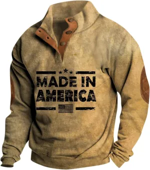 Ymosrh Men's Sweatshirt Henley Tops Long Sleeve Casual Lightweight Button Up Sweatshirts Pullovers Men, S-3XL