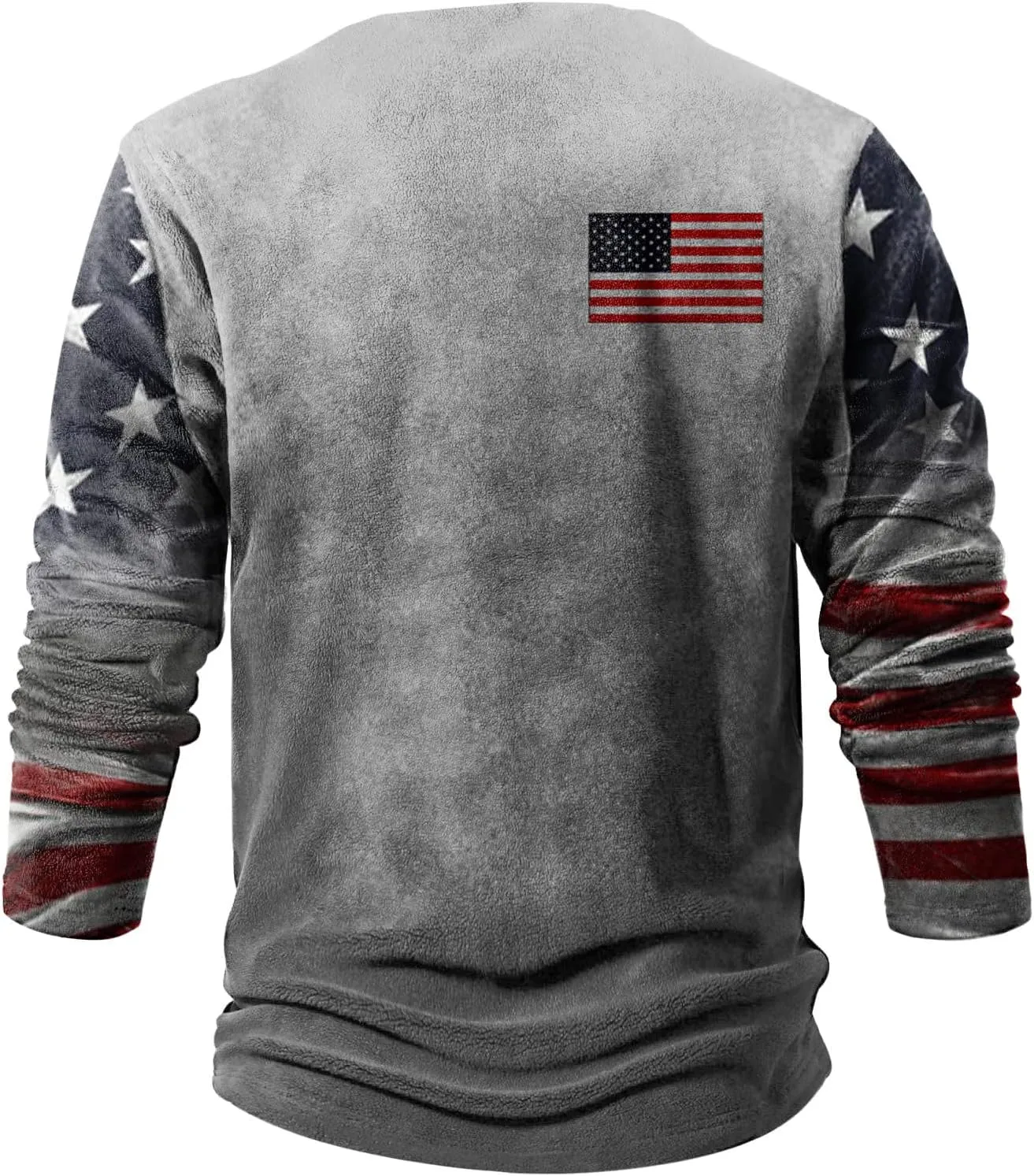 Ymosrh Men's Sweatshirts Printed Sweatshirt Outdoor Ethnic Loose Long Sleeved Sweatshirts, M-4XL